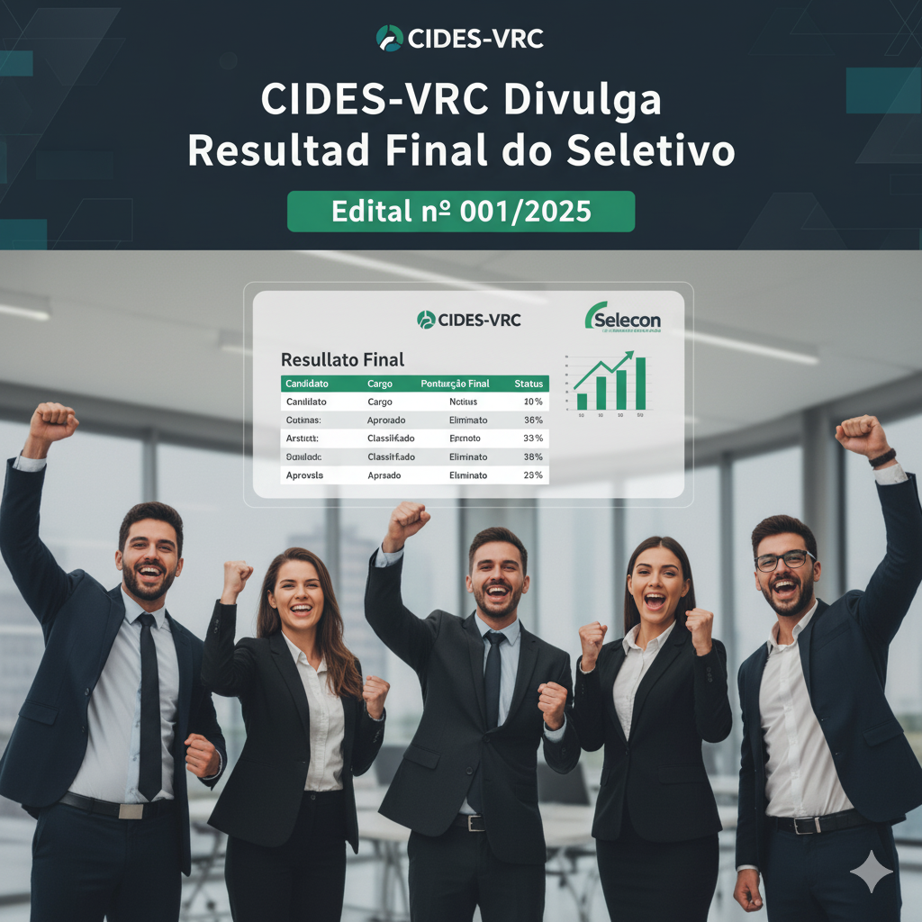 CIDES-VRC Divulga Resultado Final do Processo Seletivo Edital nº 001/2025